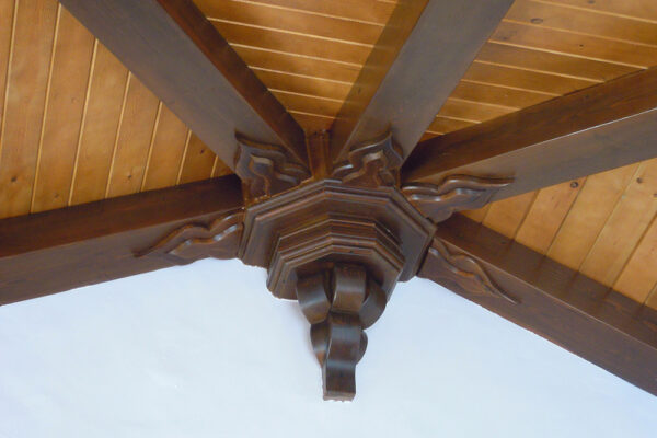 artesonado de madera ebanisteria en el casar de escalona